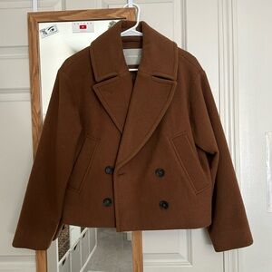 Everlane Cropped Wool Peacoat